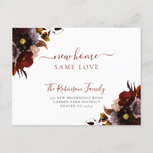 Watercolor florale elegante Eleganz bewegend Ankündigungspostkarte