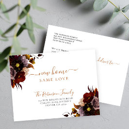Watercolor florale elegante Eleganz bewegend Ankündigungspostkarte