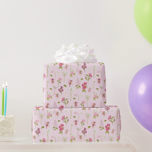 Watercolor Flower Fairy Geschenkpapier (Partygeschenke)