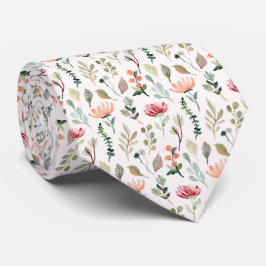 Watercolor Flowers Pattern Krawatte
