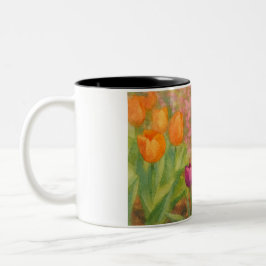 Watercolor Flowers Zweifarbige Tasse