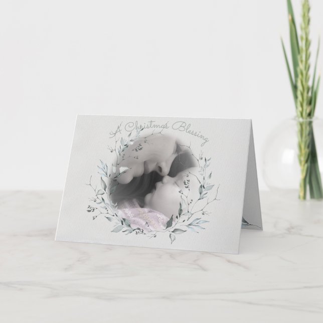 Watercolor-Foto für Weihnachten Karte (Vorderseite)