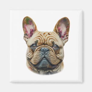 Watercolor French Bulldog Magnet