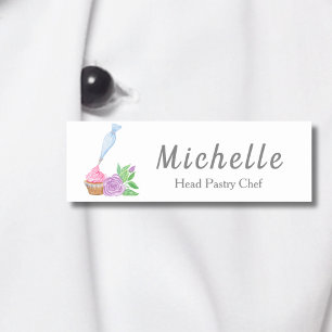 Watercolor-Frosting-Cupcake-Bäckerei, Catering Namensschild