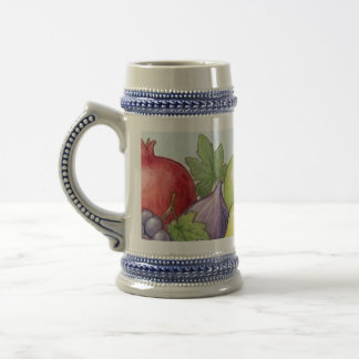 Watercolor Fruit Abundance, Tu Bishvat Background Bierglas