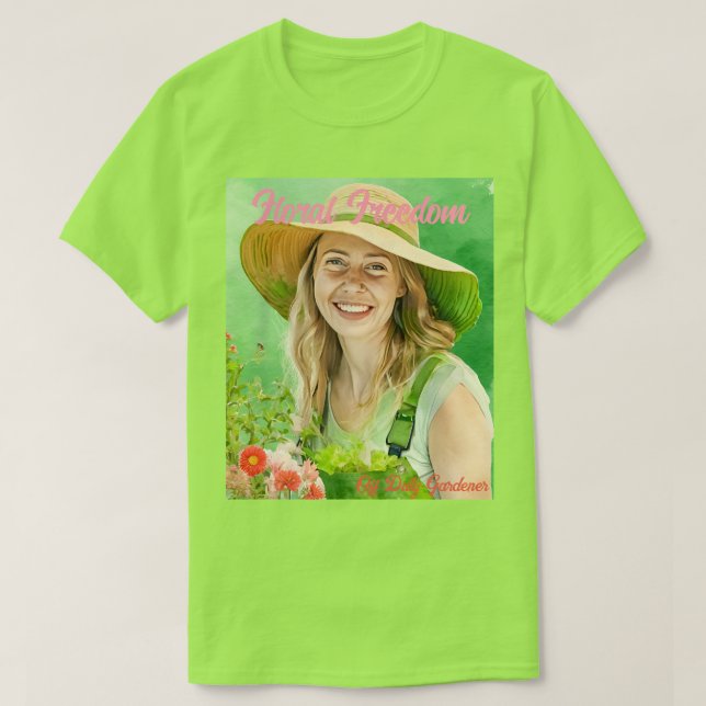 Watercolor Gardener T - Shirt (Design vorne)
