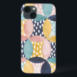Watercolor Geometric Circles Case-Mate iPhone Hülle<br><div class="desc">Watercolor Geometric Circles  Artist: Grace Popp</div>