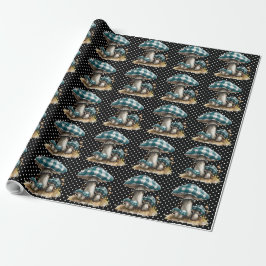 Watercolor Gingham Mushroom Garden Geschenkpapier