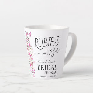 Watercolor Girl Script Ruby Rose Brautparty Milchtasse