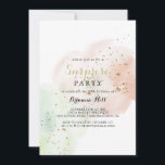 Watercolor Gold Confetti Überraschung Party Einladung<br><div class="desc">Diese Aquarellgoldfetti Überraschung Party Einladung ist perfekt für einen rustikalen Geburtstag,  Ruhestand oder jede Überraschung Party. Das Design ist in Aquarellfarbe,  Rosa,  Grün und Weiß gehalten,  mit goldenem Glitzer Konfetti Splash.</div>