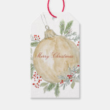 Watercolor Gold Weihnachtsschmuck