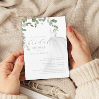 Watercolor Greenerity Wedding Dress Brautparty