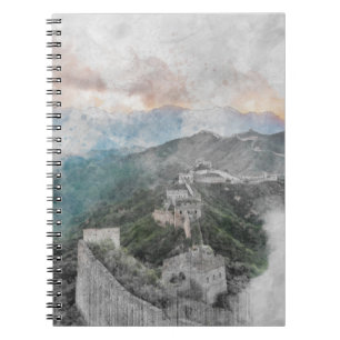 Watercolor große Wand der China Notizblock