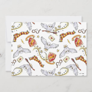 Watercolor GRYFFINDOR™ Hedwig-Muster