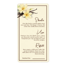 Watercolor, hausgemachte Vanilla Extract Instrukti