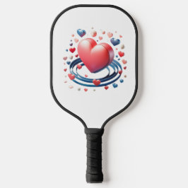 Watercolor Heart Pickleball Padd– Unique Personali Pickleball Schläger