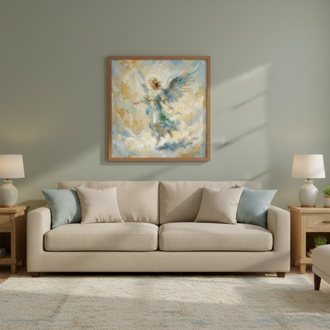 Watercolor Heavenly Angel Poster (Von Creator hochgeladen)