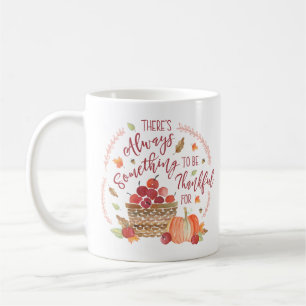 Watercolor-Herbst-Äpfel Thankfulness-Tasse Kaffeetasse