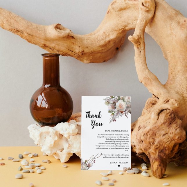 Watercolor Hochzeitsratentisch danke Karte (Von Creator hochgeladen)