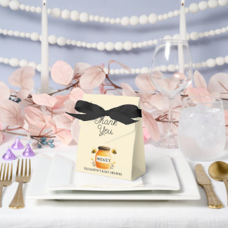 Watercolor Honey & Bees Baby Shower Yellow Geschenkschachtel