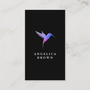Watercolor Humming Bird Business Card Visitenkarte