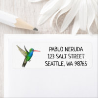 Watercolor Hummingbird CUSTOM Mailadresse