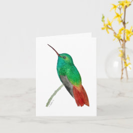 Watercolor Hummingbird  Karte