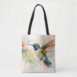 Watercolor Hummingbird Tasche