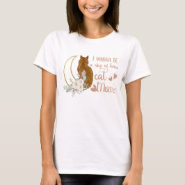 WATERCOLOR ICH WILL BEI ZUHAUSE CAT MAMA EIN BLEIB T-Shirt