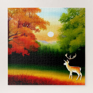 Watercolor in den Jahreszeiten ändern - Herbst Som
