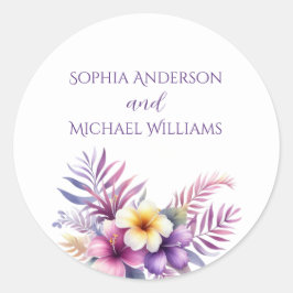 Watercolor Island Romance - Stickers Mariage
