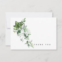 Watercolor Ivy Bereavement Vielen Dank