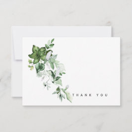 Watercolor Ivy Bereavement Vielen Dank Dankeskarte