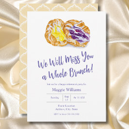 Watercolor Jelites Danishings Retirement Brunch Einladung