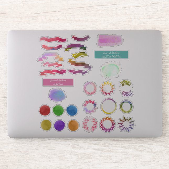 Watercolor Journal Decoration Kit DIY Planer Aufkleber (Computer)