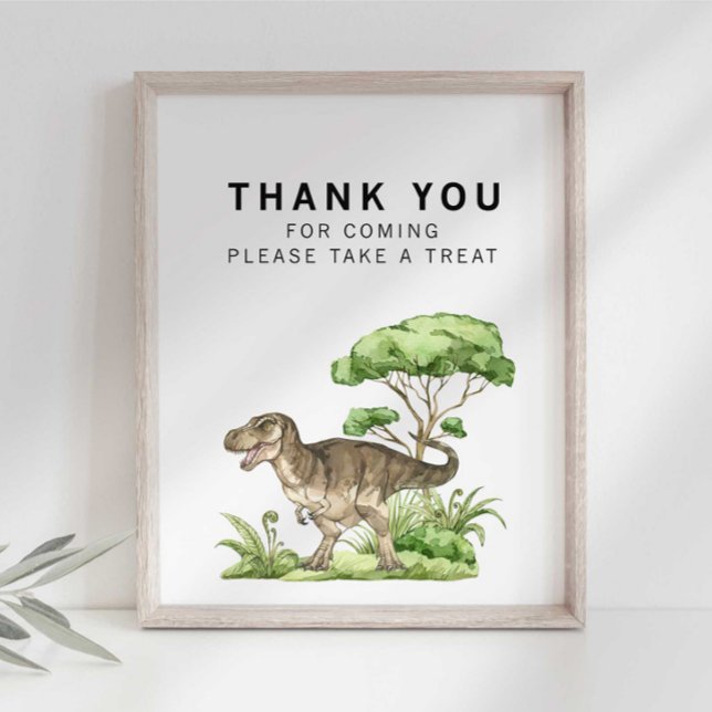 Watercolor Jurassic Dinosaurier Vielen Dank, dass  Poster (Von Creator hochgeladen)