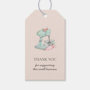 Watercolor Küche Mixer Bäckerei Danke Geschenkanhänger