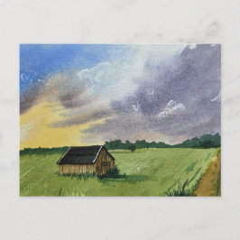 Watercolor Landscape Painting  Postkarte
