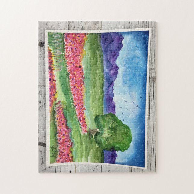 Watercolor Lanscape Puzzle (Vertikal)