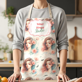 Watercolor Lash Artist Schürze