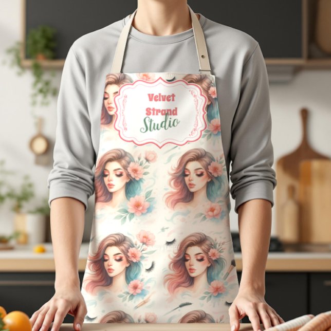 Watercolor Lash Artist Schürze (Von Creator hochgeladen)