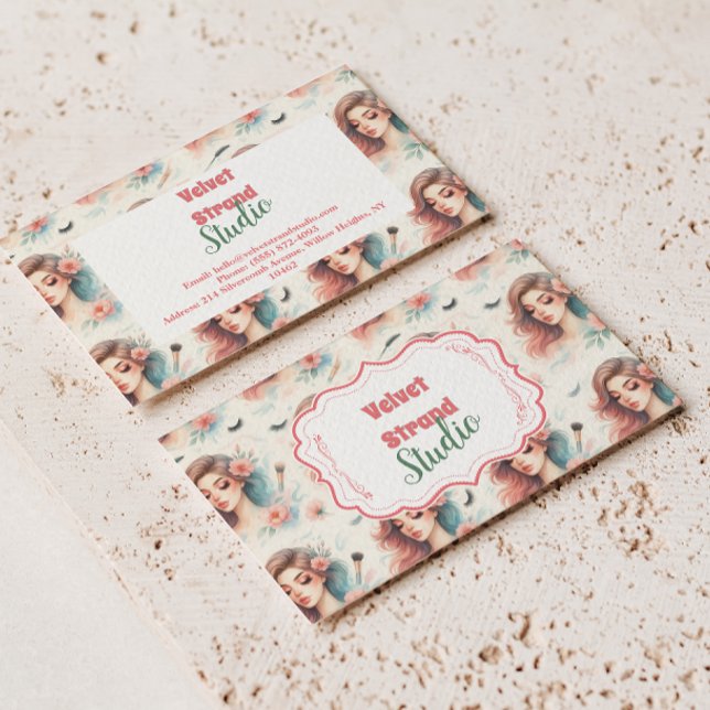 Watercolor Lash Artist Visitenkarte (Von Creator hochgeladen)