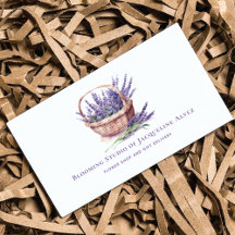 Watercolor Lavender Florist Elegante