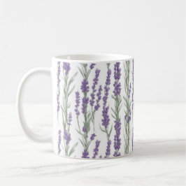 Watercolor Lavender Flowers Kaffeetasse