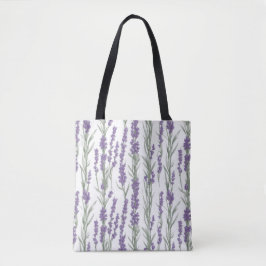 Watercolor Lavender Flowers Tasche