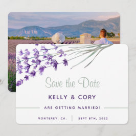 Watercolor Lavender Wedding Enregistrer Les Cartes