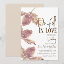 Watercolor Leaf Fall Script Hochzeit