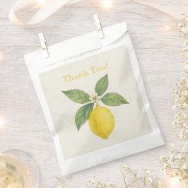 Watercolor Lemon Vielen Dank Geschenktütchen