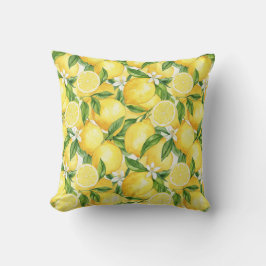 Watercolor Lemon Zest Kissen
