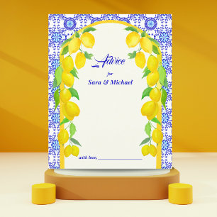Watercolor Lemons Amalfi Bridal Wedding